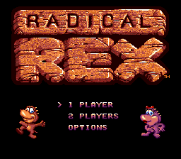 Заставка игры Radical Rex
